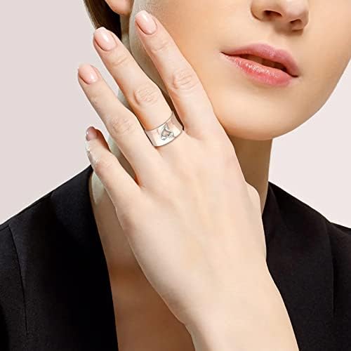 לב טבעת פופולרי מעודן טבעת פשוט תכשיטים רוז זהב פופולרי אביזרי נשים של אירוסין טבעות