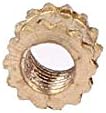 איקס-דרי מ2 איקס 3 מ מ 3.2 מ מ תוספת פליז הברגה הטבעה אגוז אגודל מחורץ 500 יח '(מ2 איקס 3 מ 3.2 מ מ איקס רוסקדו