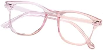 ברור אקריליק מסגרות משקפיים ב תינוק ורוד באו אור חסימת משקפיים אופנה משקפיים לנשים שקוף משקפי