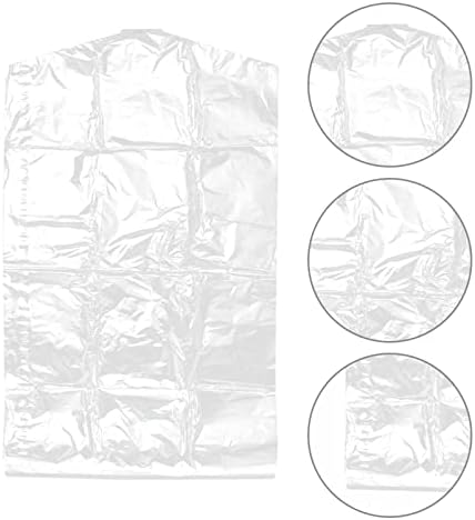 קבילוק100 יחידות סרבל מלתחה ברור קולב ניקוי / עבור תיק יבש חיצוני כיסוי-בגדי שקיות חד פעמי הוכחת הוכחת מים חליפת