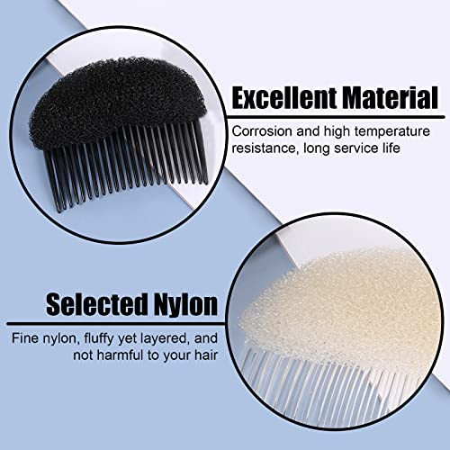 2 חבילות תוספות נפח לשיער כוורת עם מסרקים-אביזרי עיצוב שיער קלים לשימוש-מהיר ומאובטח להקפיץ את זה-מתאים