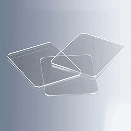 אדמאס-ביתא המוציטומטר כיסוי זכוכית מציטומטר כיסוי מחליק עבור מחקר מדעי, 22 62 0.4 ממ, 10 יחידות