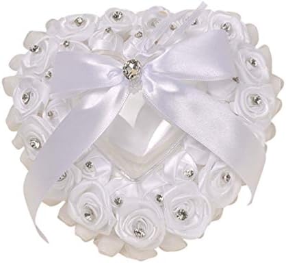 נושא טבעת אמוספון לב צורת הכלה טבעת כרית טבעת כרית לחתונה אירוסין אספקת טקס