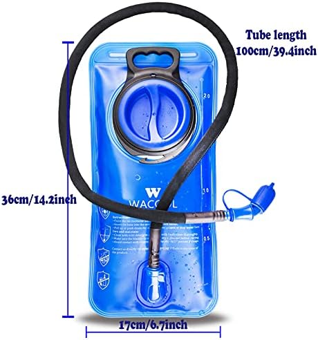 Wacool 2l 2liter 70oz BPA חבילת הידרציה פבואית חופשית מאגר שלפוחית ​​השתן.
