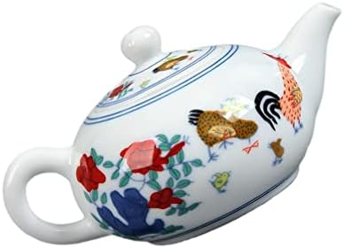 סיר תה של קאבילוק סיר תה סיר תה קרמיקה קומקום תה צבוע ביד, סיר תה ביתי עדין, מיקרוגל ומדיח כלים מסנן קפה