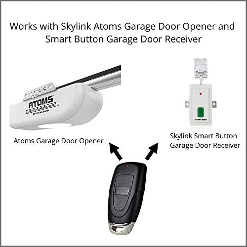 Skylink MK-318-1 1 כפתור כפתור פתיחת דלתות המוסך מרחוק, שחור
