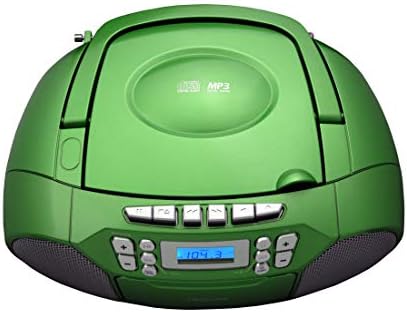 Toshiba TY-CKM39 נייד MP3 CD CD BOOMBOX עם סטריאו AM/FM וכניסת AUX Metallic Green