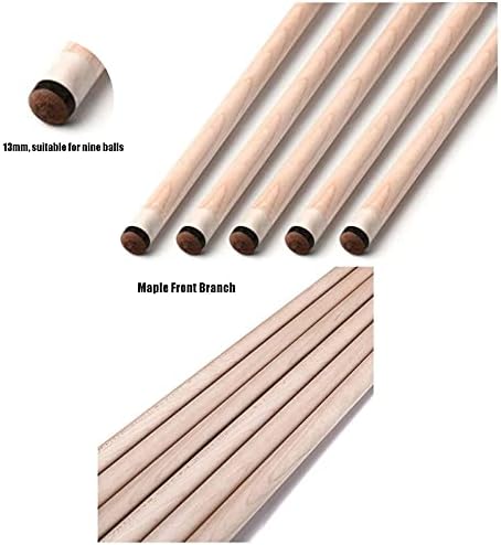 רמז לבריכת ביליארד של יאנגבו, 58 אינץ '19 גרם 1/2 מפוצל מקל ביליארד בעבודת יד יחיד, רמז לבריכת מייפל עם