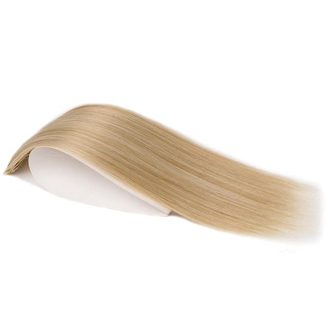 סינטטי בלתי נראה שיער כרית חתיכה חלקה קליפ שיער חתיכה שיער הארכת שיער טופר עבור דליל שיער נשים 2 יחידות 20