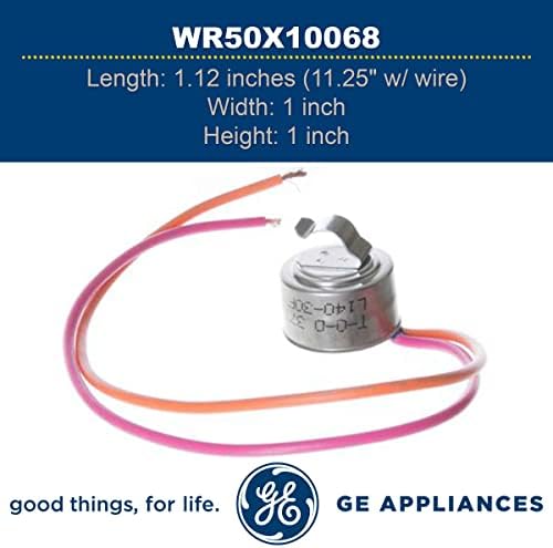 GE WR50X10068 מקורי OEM הפשרה דו-מטאל תרמוסטט למקררי GE
