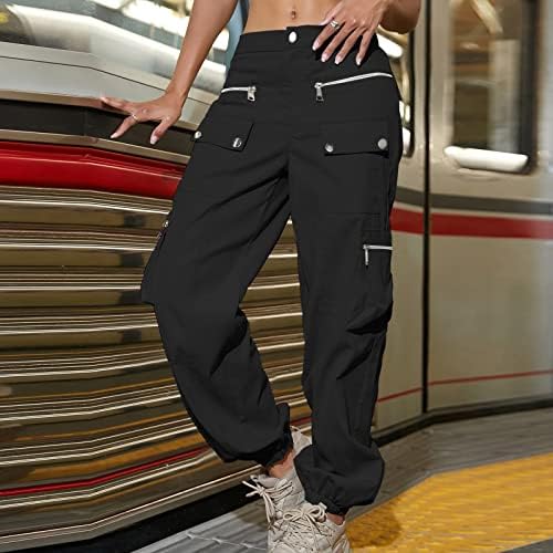 Miashui חליפות מכנסיים מזדמנים לנשים קטיפה 2023 מכנסי מטען אישה רגועה בכושר בגדים רחבים מכנסיים