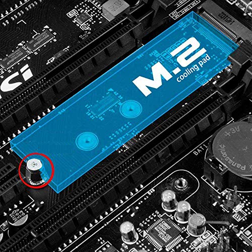 M.2 ערכת ברגי הרכבה של SSD עבור לוחות אם ASUS/MSI ， עם כרית קירור NVME M2