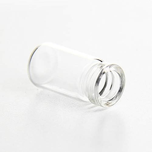 Exceart 50 pcs Mini Wish Botting 1.5 מל פקק מעץ מאחלת צנצנות קסמי בקבוק זכוכית לתכשיטים להכנת בקבוקוני בקבוק