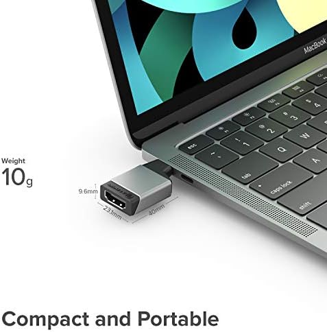 ALOGIC USB C ל- HDMI MINI מתאם 4K@60Hz תואם ל- MacBook Pro, Air, Pixel Book, XPS, Surface, Galaxy,