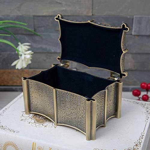 DBLQ חתול אלוהים קופסת תכשיטים יצירתיים רטרו מתכת נסיכה תכשיטים אוסף מתקדם קופסא קופסאות קופסאות קופסאות