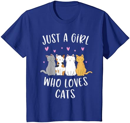 רק ילדה שאוהבת חתולים חמוד חתול מאהב חולצה