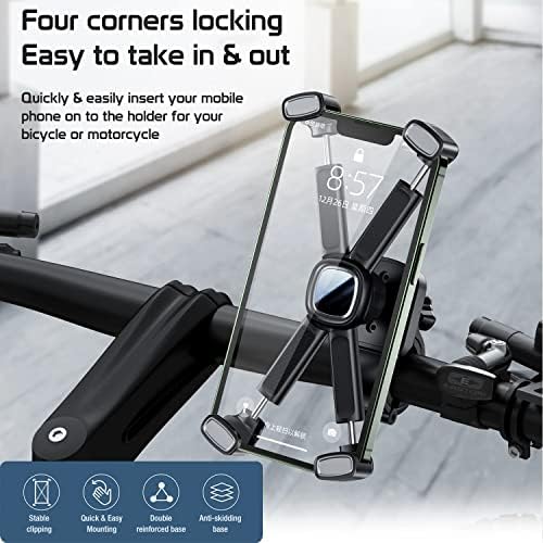 אוניברסלי אופניים קטנוע כידון טלפון מחזיק תואם עם שלך גרמין כונן 50 כבד החובה בטוח חסון מקצועי מהדק!