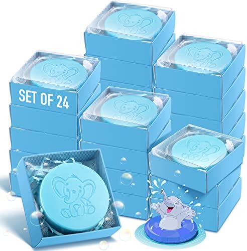 24 ערכות סבון מקלחת לתינוקות טובות בעבודת יד סבון פיל קטן בעבוד