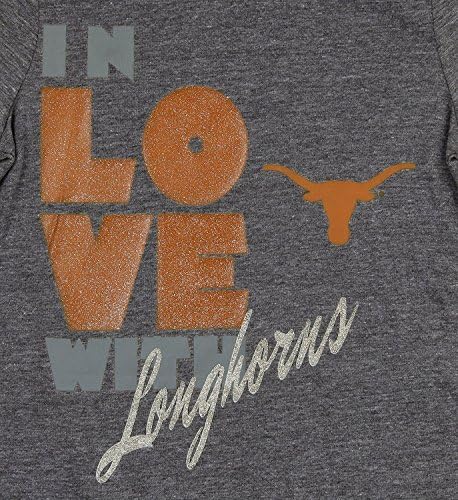 Texas Longhorns NCAA נערות נוער משוללות חולצת טריקו שרוול קצר