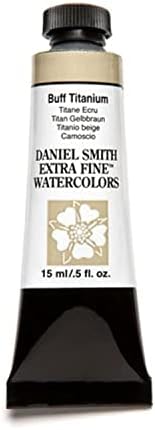 דניאל סמית '284600009 צבע מים עדין במיוחד בצבעי צבע 15 מל, טיטניום באף