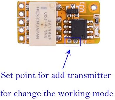 מתג ממסר שלט מרחוק 12V 433MHz משדר אטום למים ומקלט, DC 5V 6V 9V 12V מתג RF מרחוק במצב צמוד לבקרה אלחוטית