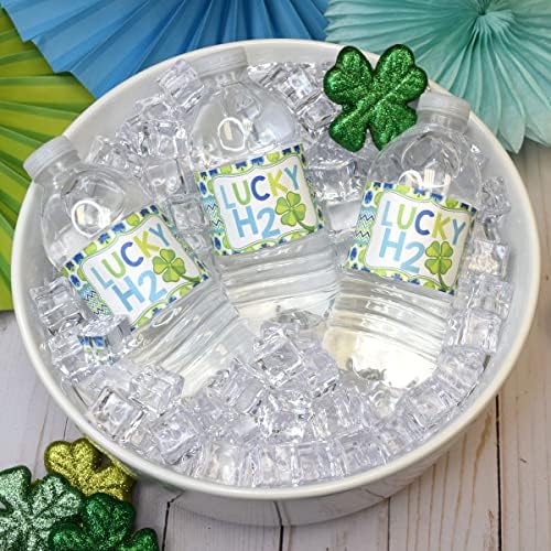 Luckin Lucky Clover St. Patrick's יום הולדת יום הולדת אטום מים עטיפות בקבוק מים עטיפות לבנים,
