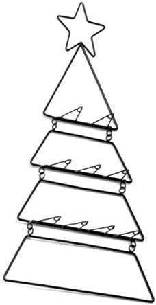 חברת רד. 25.4 גבוה דקורטיבי עץ חג המולד קיר-תליית קישוט תצוגת מתלה ב ישן זהב גימור