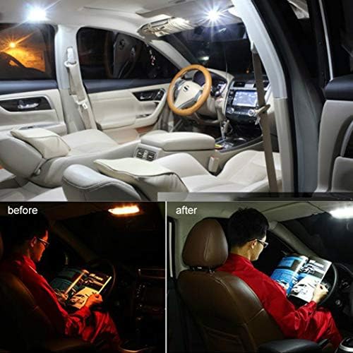 עבור הונדה CRV 2010-2012 מואר בהיר מאוד נורות לשבבים נורות של נורות של אורות פנים מכוניות כיפת
