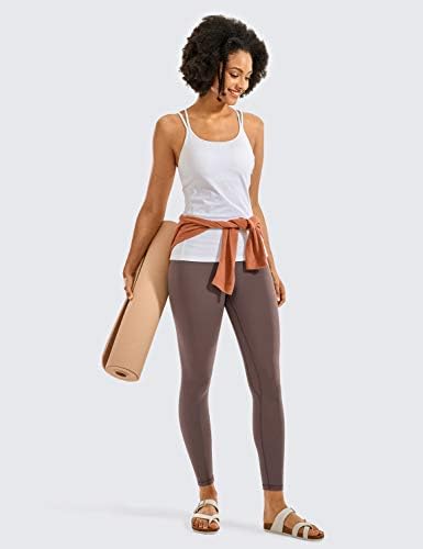 Crz יוגה לנשים חותלות אימון גבוהות של נשים - תחושה עירומה 7/8 מכנסי יוגה מודפסים