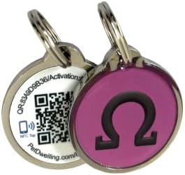 סמל מגניב לחיות מחמד NFC - QR קוד PET ID TAG לכלבים וחתולים קישור לפרופיל PET מקוון, והתראת דואל מיידית עם