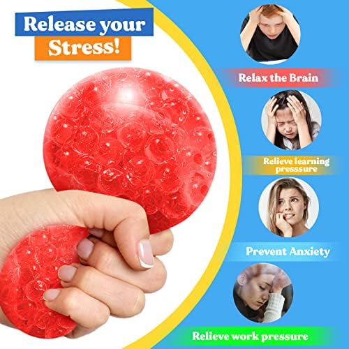 כדורי לחץ אולולטוי לילדים ולמבוגרים - 4 כדורים מקושקשים קושרים צעצועים לחרדה, כדורים חושיים צעצועים