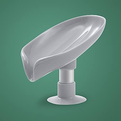 מחזיק סבון בצורת עלים מקלחת מדף סבון קופסת סבון קופסת סבון אנכי כוס יניקה כביסה סבון סבון אחסון מגש אמבטיה