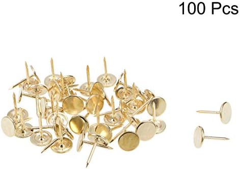 16 ממיקס20 ממ שטוח ראש ריהוט ציפורניים זהב טון עבור ריהוט ספה ראשי מיטה, 100 יחידות