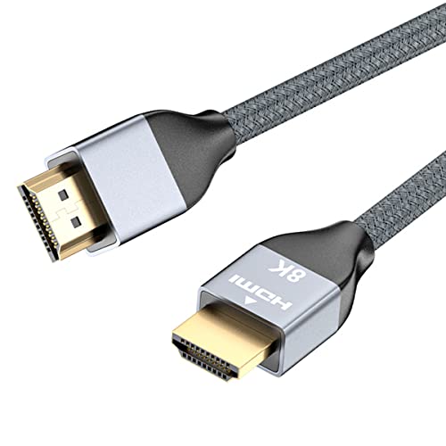 Sorthol 8k HDMI כבל 6.6ft, 48 ג'יגה-סיביות מהירות גבוהה 8K HDMI כבל 2.1 4K@120Hz 8K@60Hz תואם HDR דינמי עם ROKU