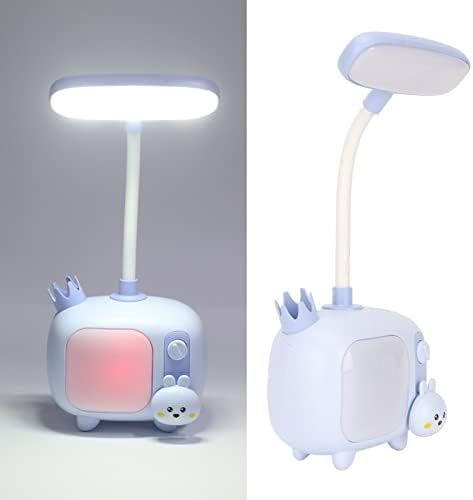 מנורת קריאת ספרים של אמונידה, מטען USB בסגנון טלוויזיה מטען ילדים קריאה מנורה LED רכה לבית הספר