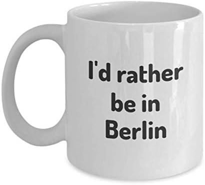 אני מעדיף להיות בכוס התה של ברלין מטייל עמית לעבודה חבר מתנה גרמניה ספל נסיעות נוכח
