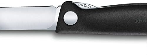 ויקטורינוקס 4.3 אינץ שוויצרי קלאסי מתקפל קילוף סכין עם קצה ישר בשחור