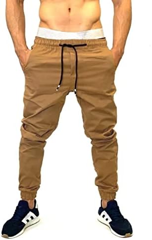מכנסי ריצה של Metunpo לגברים מטיילים מכנסי זיעה מכנסיים כושר מכנסי זיעה מזדמנים