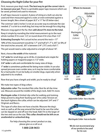 צווארון כלב תורמוס 1& 34; עיצוב אל פאסו רחב מתאים 12-20& 34; ארוך