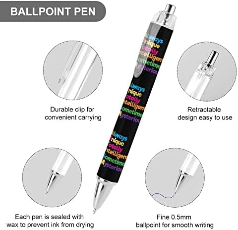 אוטיזם ייחודי פאזל נשלף עט כדורי כדורי 0.5 ממ נקודה מודגשת עטים דיו כחול מכשיר כתיבה איכותי