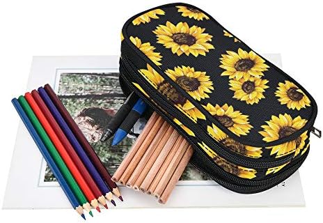 חמניות אנאנגרס מארז עיפרון לילדים נערות נערות נשים, דברים גדולים בקיבולת בית ספר לטיול סטודנטים כלי עפרון