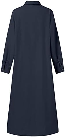 נשים שמלות עם פיצול נשים בוהמי מנוקדת הדפסת שמלה מוסלמית ארוך שרוולים תפילת ג ' ינס טוניקת שמלה עבור