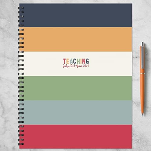 פרסום יולי 2023-יוני 2024 מתכנן מורים מפוספס ספר מערך שיעורים / מתכנן חודשי אקדמי 2023-2024