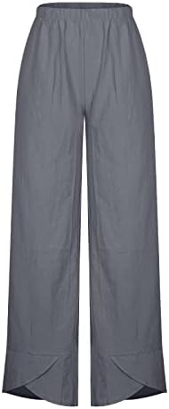 מכנסי קפרי של Narhbrg לנשים מכנסי יוגה ברגליים רחבות המותניים אלסטיים מכנסיים מזדמנים מכנסי טרנינג נוחית