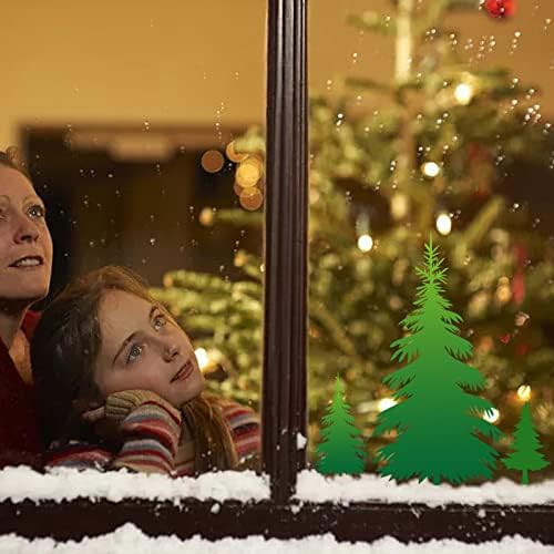 4 חתיכות עצי אורן שבלונות לחג המולד לשימוש חוזר אורן ציור שבלונות חורף חג עץ אש אשוח תבניות ברוש ​​ארז