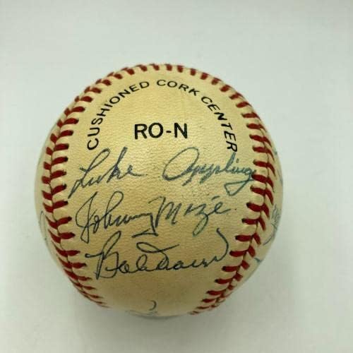 בוב גיבסון אדי מת'וס היכל התהילה אגדות בייסבול מרובי בייסבול JSA COA - כדורי בייסבול עם חתימה