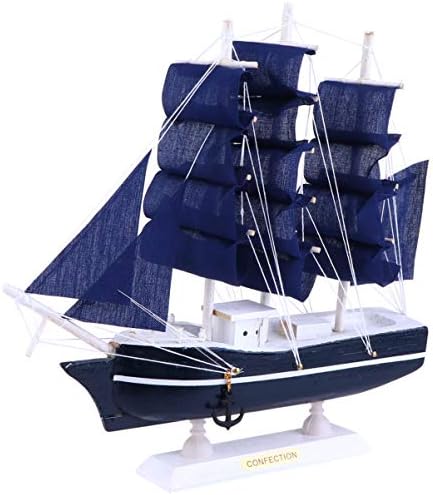 דגם מפרשית עץ 1 מחשב גדול סירת פסל עץ שיט ספינה דגם ימי אמנות בית תפאורה רומן מפרשית שיט ספינה פיסול קרפט חוף