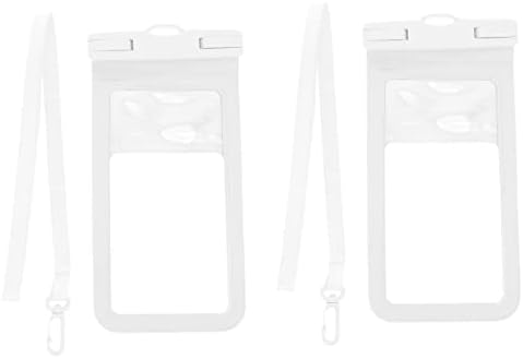 2 יחידות טלפון פאוץ לשחות נייד תיק מתחת למים טלפון מחזיק טלפון כיסוי לבן