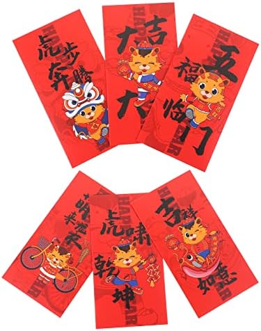 24 יחידות שנה הסינית חדש אדום מעטפות יצירתי אדום מנות חדש שנה אספקת דקור