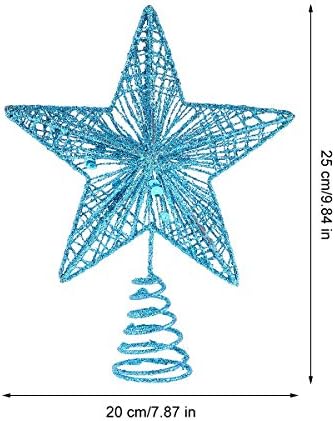 תכשיטי כוכבים מעודנים אמנות ברזל עץ חג המולד כוכב עץ לחגוג עיצוב חיצוני חג המולד